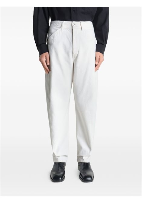 twisted workwear pants unisex white LEMAIRE | PA1102 LD1070WH086